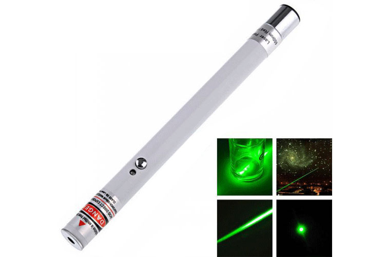 Pointeur laser vert Le cristal non linéaire est excité… na